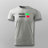 Music On World Off T-shirt For Men