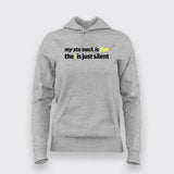 My Stomach Is Flat Funny Hoodies For Women