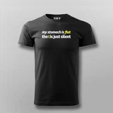 My Stomach Is Flat Funny T-shirt For Men