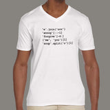 'Never' 'Gonna' 'Give' Python Code Men's attitude v neck T-shirt online india