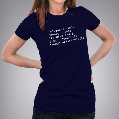 'Never' 'Gonna' 'Give' Python Code Women's T-shirt Online India