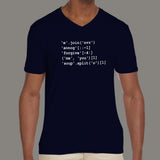 'Never' 'Gonna' 'Give' Python Code Men's v neck T-shirt online india
