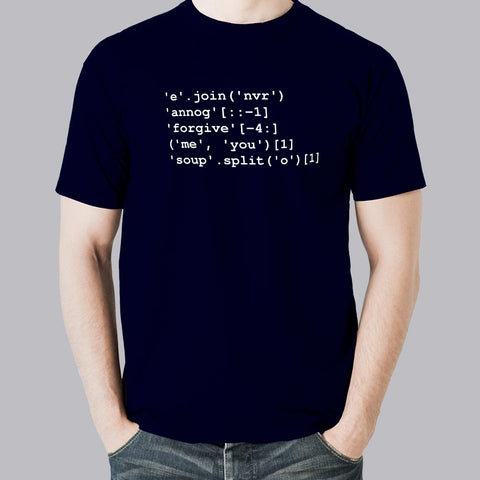 Never Gonna Give You Up Python T-Shirt - Code Loyalty - TEEZ.in