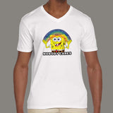 Nobody Cares - Attitude Men's  v neck T-shirt online india