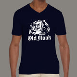 Old Monk Rum Men's v neck T-shirt online india