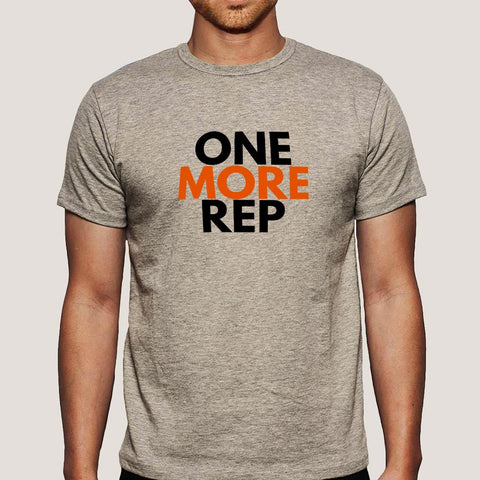 Buy One More Rep Gym - Motivational Men's T-shirt  At Just Rs 349 On Sale! Online Indie