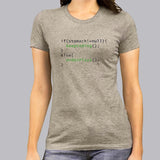 Funny Code - Order Pizza  Women's T-shirt for Programmers India