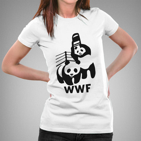 WWF/WWE Panda Parody Women's T-shirt