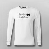 Pawsitive Catitude Funny Cat Lover  T-shirt For Men
