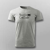 Pawsitive Catitude Funny Cat Lover T-shirt For Men Online India 