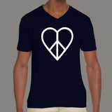 Love and Peace Men's attitude v neck T-shirt online india