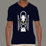 Petromax Light Comedy Tamil v neck t-shirt for Men online india