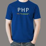 PHP Echo Is Awesome T-Shirt For Men india