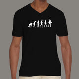 Pianist Evolution Men’s attitude v neck T-shirt online india