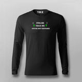 Ping Me Trace Me Full Sleeve T-shirt For Men Online Teez