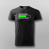 PLEASE WAIT BRAIN.EXE IS LOADING Funny Quotes T-shirt For Men Online Teez