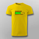 PLEASE WAIT BRAIN.EXE IS LOADING Funny Quotes T-shirt For Men Online India