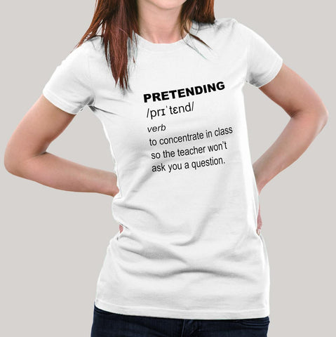Pretending Funny Definition Women's T-shirt