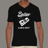 Prodigy Since 8-bit Gaming Men's v neck T-shirt online
