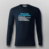 Programmer Salary Breakdown T-shirt For Men Online India