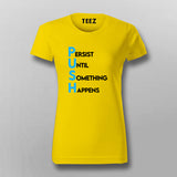 PUSH Motivational T-Shirt For Women