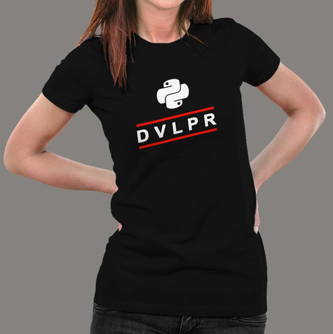 Python Developer T-Shirt For Women  online India