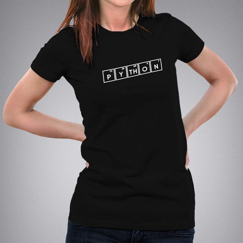 Python - Periodic Table Women's Programming T-shirt online 