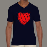 Ripped Heart Men's v neck T-shirt online india