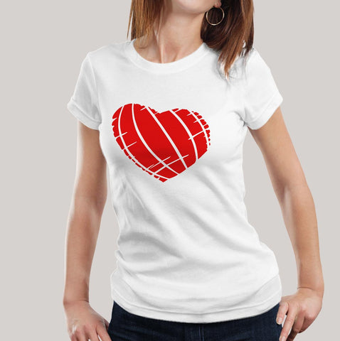 Ripped heart Women T-shirt