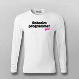 Robotics Programming Girl T-shirt For Men