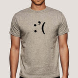 Sad Smiley Emoticon Men's T-shirt