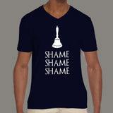 Walk Of Atonement GoT Men's funny shame v neck T-shirt online india