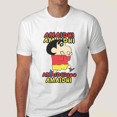 Shin Chan Amaidhi Tamil Cartoon T shirt For Men Rs. 599.00