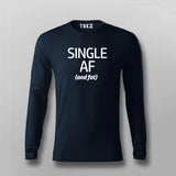 Single (And Fat) Funny Full Sleeve T-shirt For Men Online Teez