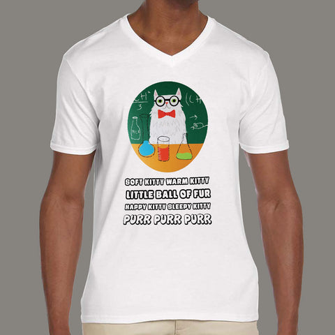 Soft Kitty, Warm Kitty. TBBT Men's v neck t-shirt online india