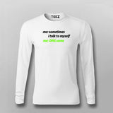Sometimes Me to Myself Funny Full Sleeve T-shirt For Men Online Teez