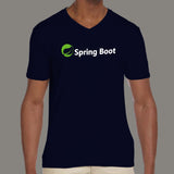Spring Boot Men's Programming attitude v neck T-shirt online india
