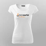 Stack Over Flow Be With You, Meme Programmer T-shirt For Women