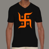 Swastika Men's religious v neck T-shirt online india