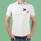 Command Prompt Line Coding Polo T-Shirt For Men