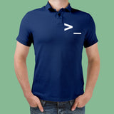 Command Prompt Line Coding Polo T-Shirt For Men
