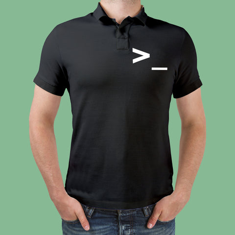 Command Prompt Line Coding Polo T-Shirt For Men Online India