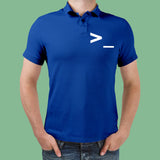 Command Prompt Line Coding Polo T-Shirt For Men Online