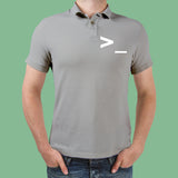 Command Prompt Line Coding Polo T-Shirt For Men