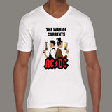 ACDC Tesla Edison Men's v neck T-shirt online india