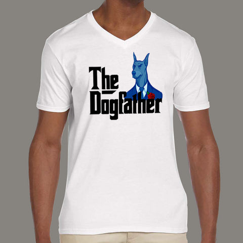 The Dog Father / God Father Parody Men's  v neck T-shirt online india