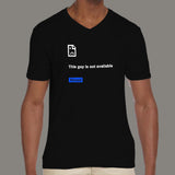 Error Page Reload Funny V Neck T-Shirt For Men online india