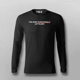 This Shirt Intentionally Left Blank Programming Funny Full Sleeve T-shirt For Men Online India 