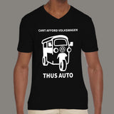 Cant Afford Volkswagen Thus Auto Men's funny v neck T-shirt online india