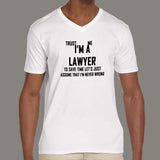 Trust Me, I'm a Lawyer Men's v neck T-Shirt online